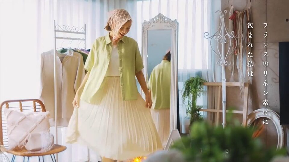 フレンチリネンシャツ